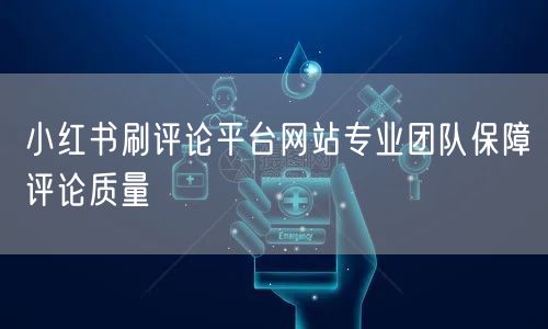 小红书刷评论平台网站专业团队保障评论质量