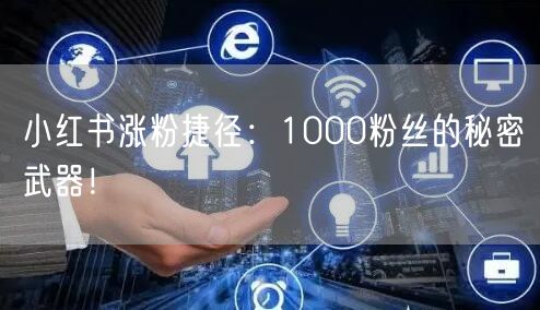 小红书涨粉捷径：1000粉丝的秘密武器！